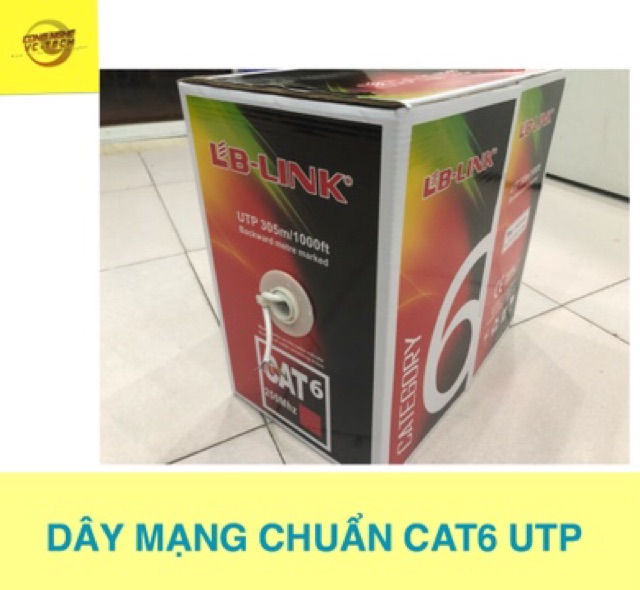 Cáp Mạng Lan CAT6 LBLINK UTP, Cuộn 305m chuẩn