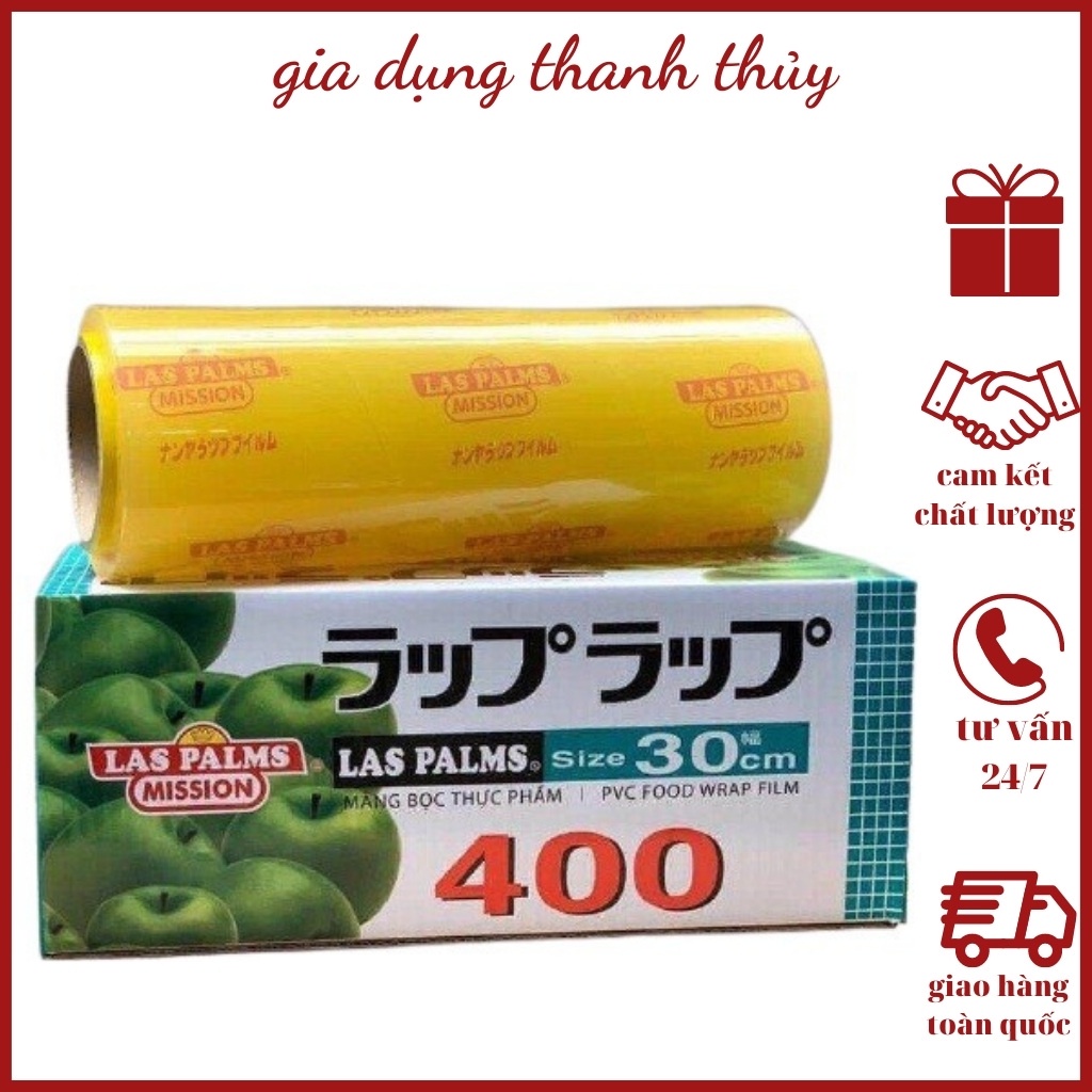 MÀNG BỌC THỰC PHẨM LAS PALMS 400 - SẢN XUẤT THEO CÔNG NGHỆ CỦA NHẬT BẢN - CHÍNH HÃNG LASPALMS