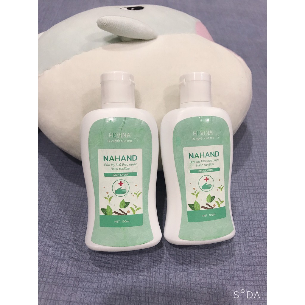 Nước rửa tay khô NAHAND dạng gel 100ml ( có kiểm định từ sở y tế)