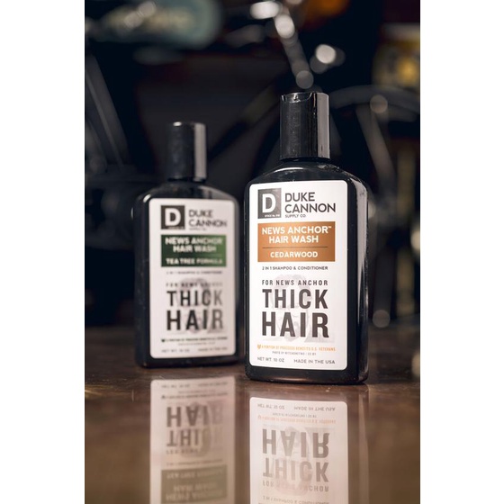 Dầu Gội Xả 2 Trong 1 DUKE CANNON NEWS ANCHOR 2-IN-1 HAIR WASH 295ml