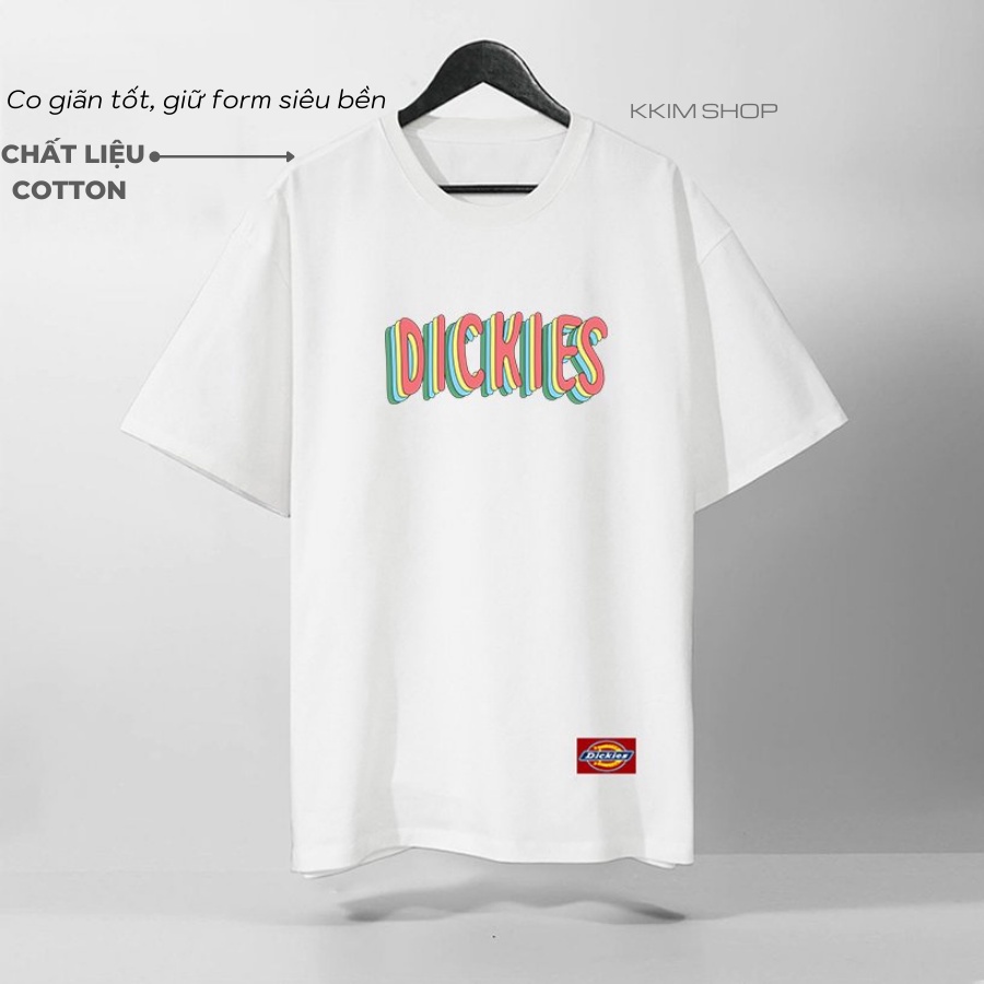 Áo Thun Tay Lỡ Dickies, áo phông Unisex nam nữ Form rộng oversize, chất liệu Cotton. KKIMShop