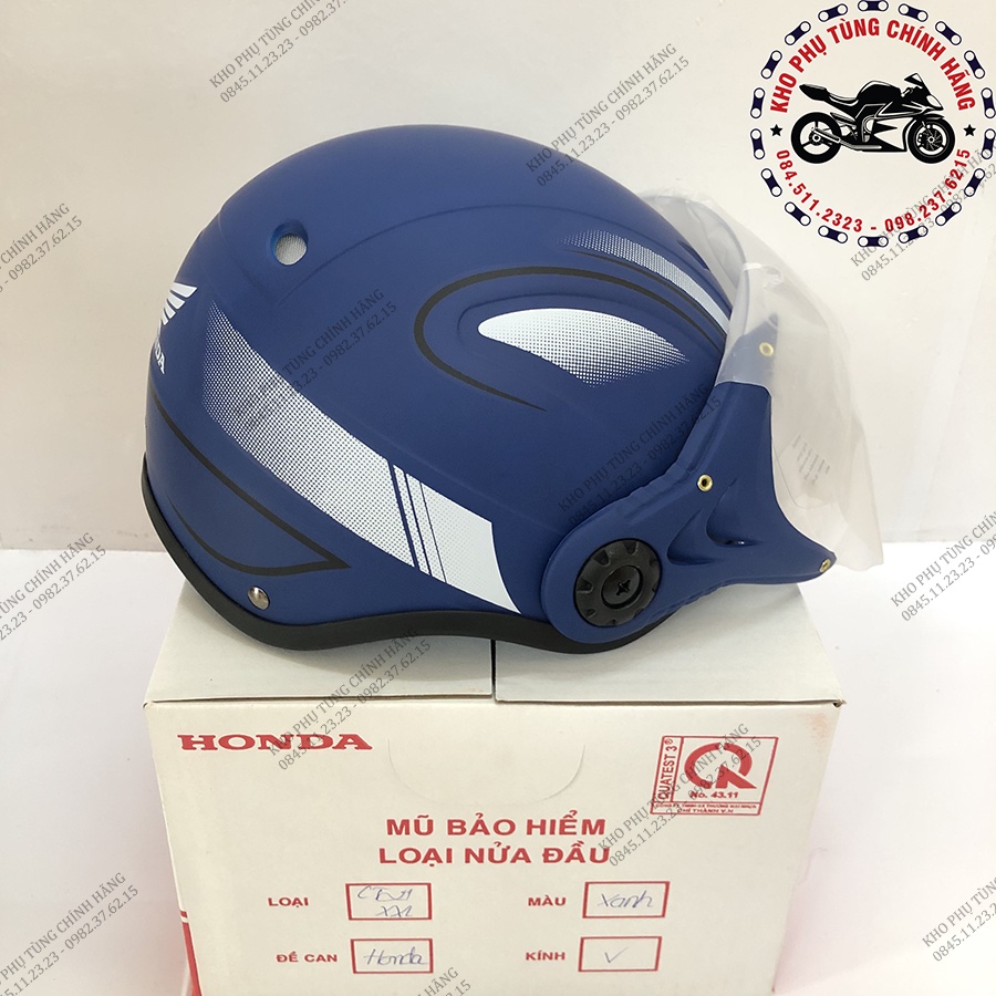 Mũ bảo hiểm nửa đầu có kính Matt 2020  sz XXL - Hàng chuẩn chính hãng !!!
