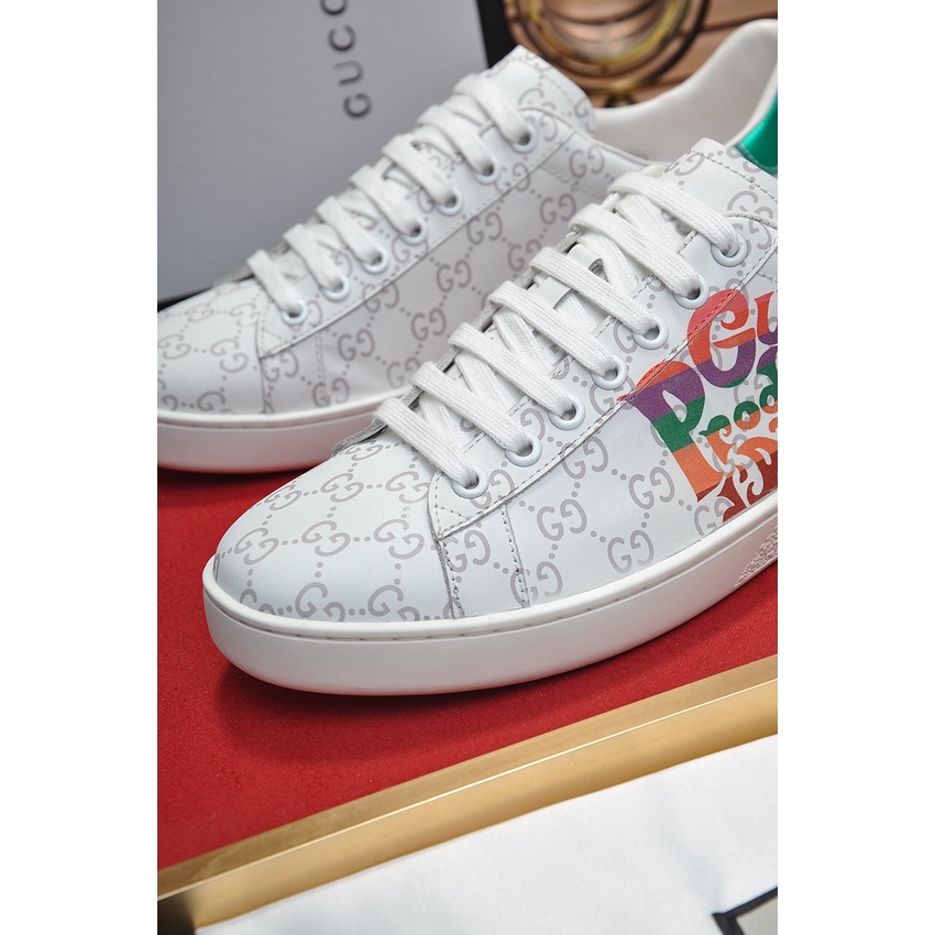 Giày sneakers nam da thật cao cấp GUCCI GG GC thiết kế bắt mắt và trẻ trung với phong cách tươi mới