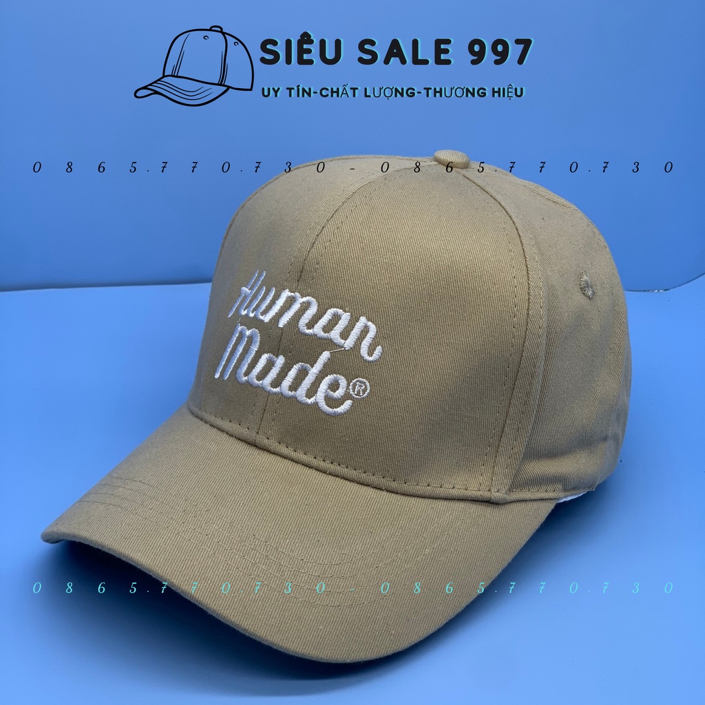 MŨ LƯỠI TRAI THÊU HUMAN MẪU MỚI HOT THỜI TRANG NAM NỮ UNISEX PHONG CÁCH