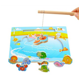 Bộ đồ chơi gỗ Nam Châm Câu Cá cho bé