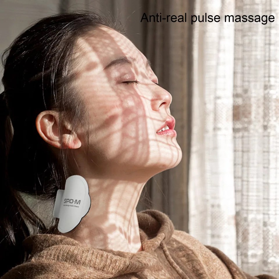 Miếng dán Massage cổ Dán Cường Lực Di Động Miếng Dán Massage 3 Chế Độ 1 100hz 3V hot hit