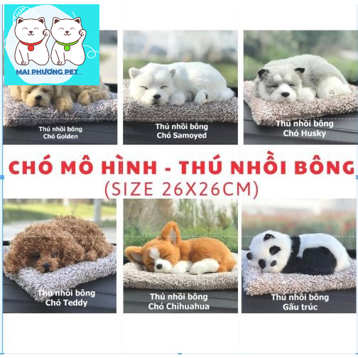Chó mô hình - Thú bông lõi than hoạt tính khử mùi, lọc không khí
