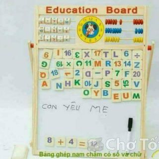 Bảng ghép số và chữ EDU