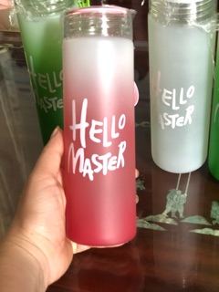 Set 5 Bình thuỷ tinh hello master 450ml