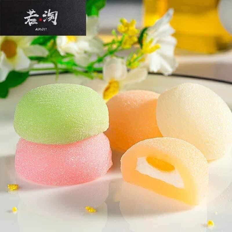 Bánh Mochi kem lạnh vị hoa quả mỗi gói 12 chiếc bánh thơm ngon , Bánh Mochi ĐÀI LOAN 8 Vị Hoa Quả