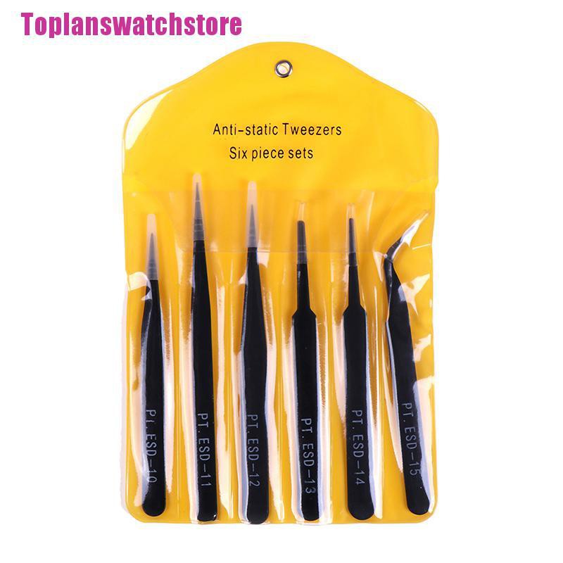 Set 6 Nhíp Uốn Cong Chống Tĩnh Điện Chuyên Dụng Sửa Chữa