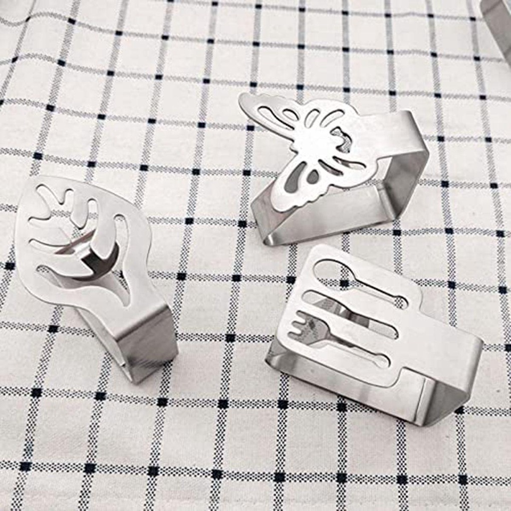 YIYU Giá Đỡ Kẹp Khăn Trải Bàn Bằng Thép Không Gỉ Ổn Định Trang Trí Bàn Tiệc