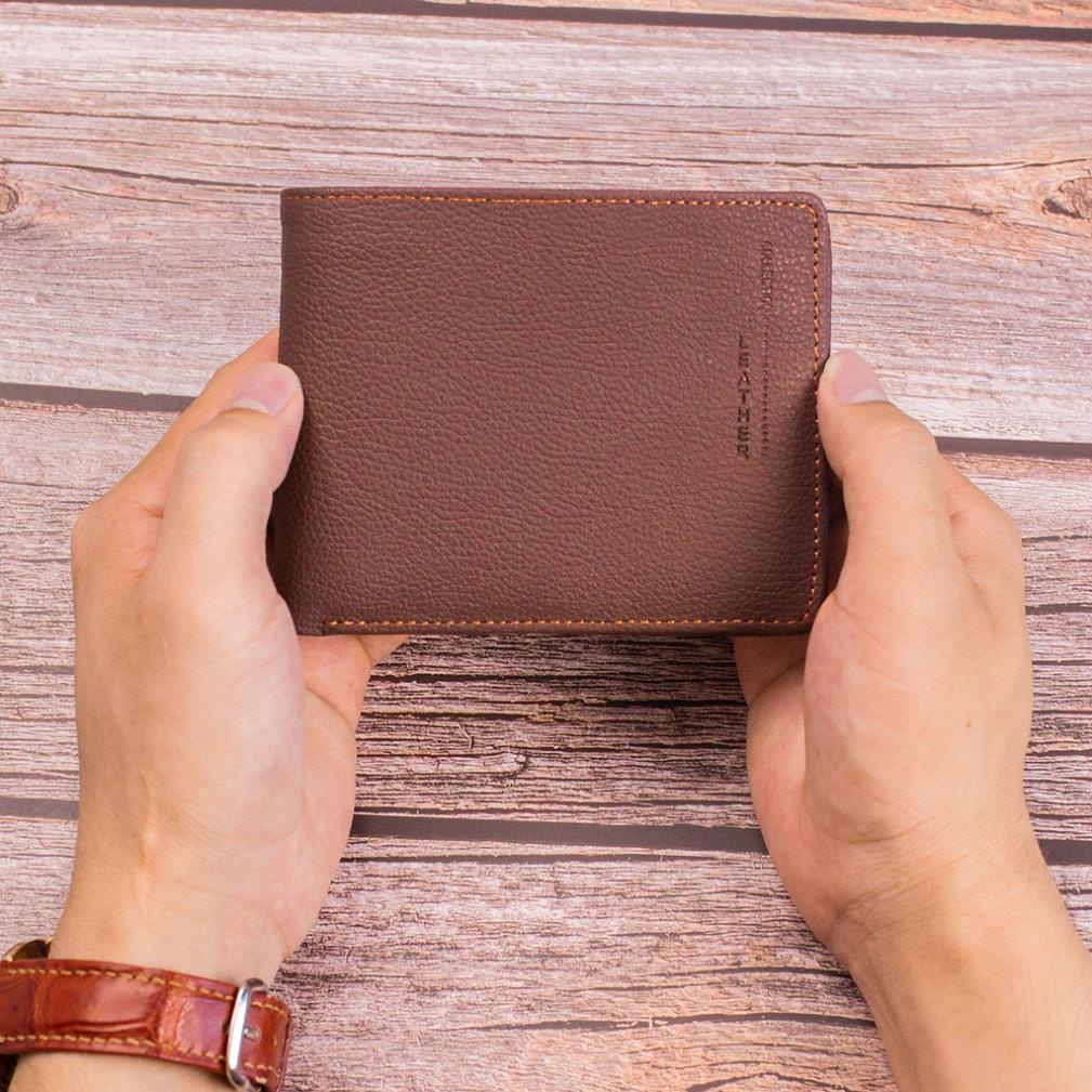 Ví nam da bò sáp Mexico Bụi Leather V102 cao cấp c