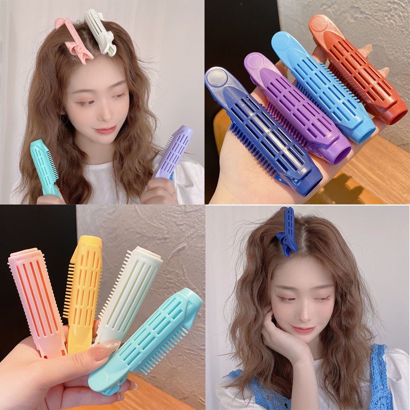 Lô cuốn phồng chân tóc, kẹp cuốn tóc xoăn bằng nhựa