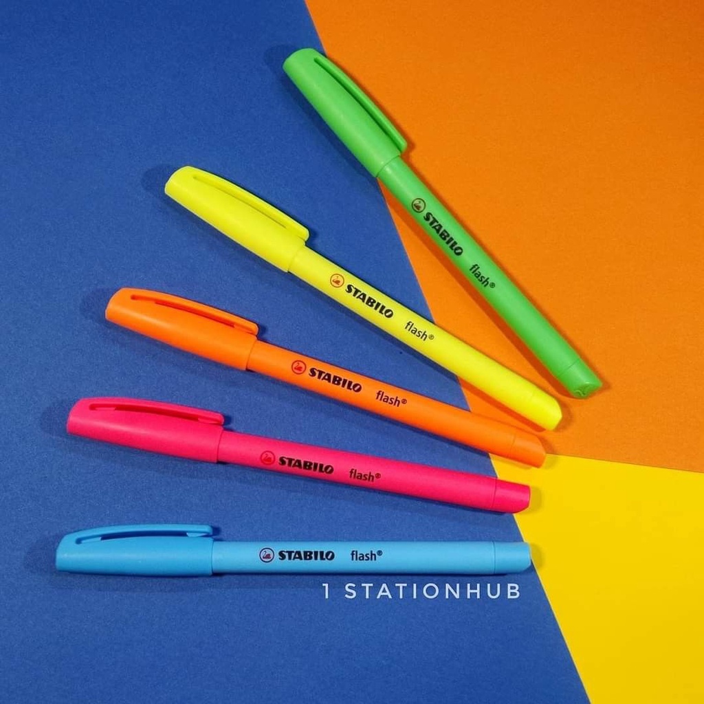 Combo 6 bút dạ quang Stabilo Flash Highlighter – UP.PENS Collection – Full Set