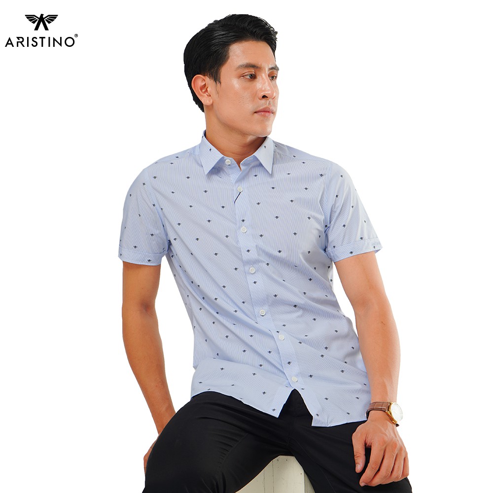 Áo Sơ Mi Nam Ngắn Tay Aristino ASS071S8 Mềm Mại, Thoáng Mát | BigBuy360 - bigbuy360.vn