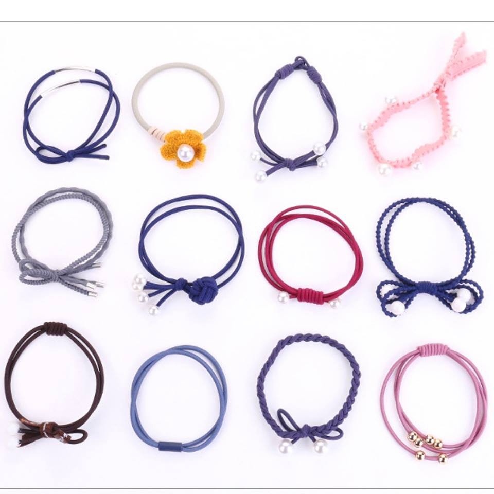 Set 12 chun buộc tóc