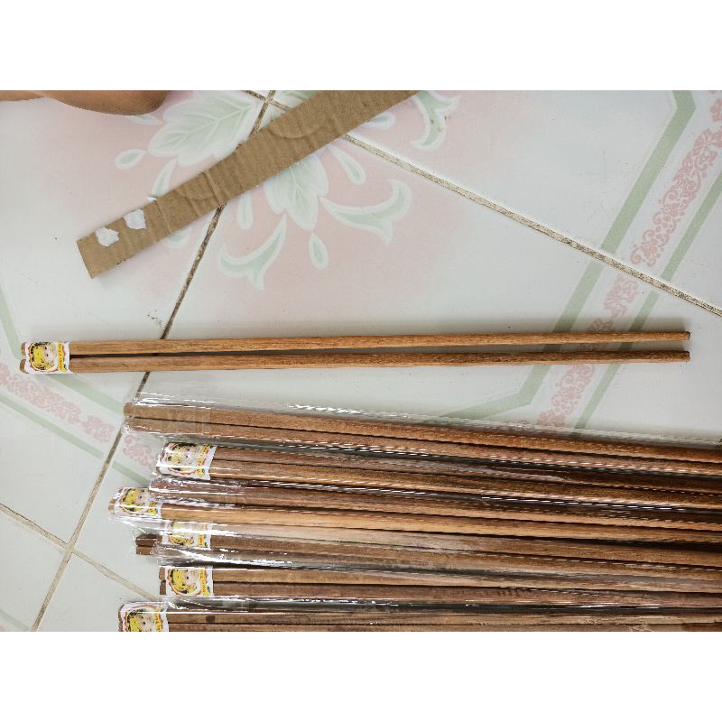 Đũa chiên xào gỗ dài 38cm