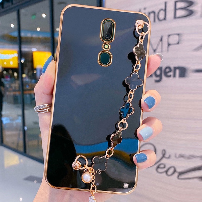 Ốp điện thoại Koosuk có dây đeo cho oppo a5 a9 2020 f11 pro a8 a31 a91 f15 chất liệu silicon mềm thời trang