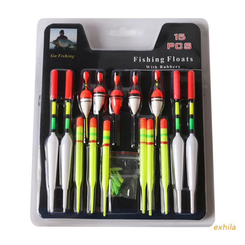 Bộ 15 Phao Câu Cá Dạng Đứng Nhiều Kích Thước