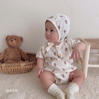 Set body kèm mũ gấu be - QA59