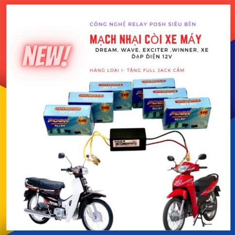 Mạch Nhại Còi Xe Máy Kêu Nhanh Dồn Dập Hàng Loại I ( Ảnh Chụp Thật)