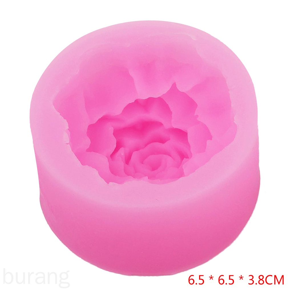 Khuôn Silicone Cấp Thực Phẩm Hình Bông Hoa 3d Làm Xà Phòng / Bánh / Xà Phòng