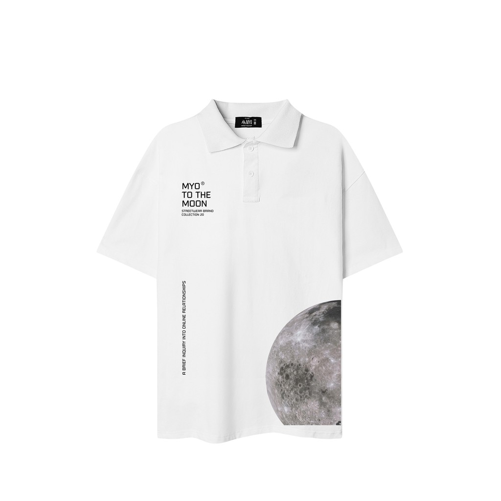 Áo Polo MYO Vải Cotton In Hình To The Moon | BigBuy360 - bigbuy360.vn