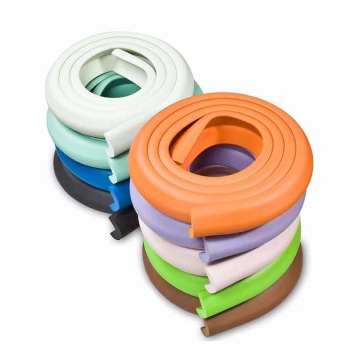 Xốp bọc cạnh bàn 2m chất liệu PE nhiều màu sắc, bọc góc bàn bảo vệ an toàn cho trẻ FASOLA