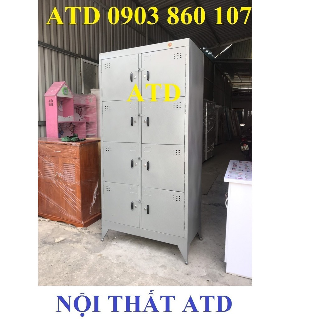 Tủ locker sắt đựng đồ cá nhân có khóa- Tủ hồ sơ văn phòng 8 cửa 10 cửa giá rẻ
