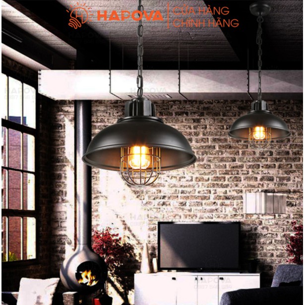 Đèn thả  trần dây xích chống cháy nổ HAPOVA VASEN 8988/330 + Tặng kèm bóng edison