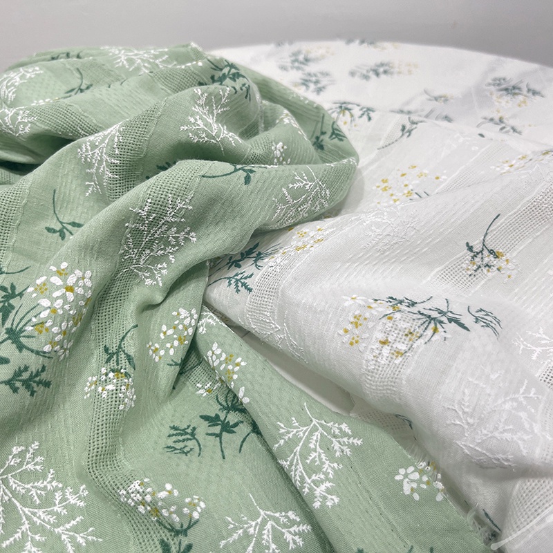Vải Cotton Nguyên Chất 148x50cm Họa Tiết Hoa Có Thể Sử Dụng Cho May Váy/Khăn Trải Bàn