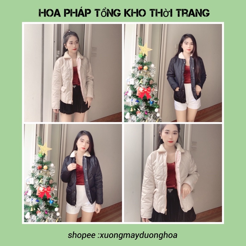 Áo phao trần trám cổ lông (kèm ảnh thật shop chụp) | WebRaoVat - webraovat.net.vn