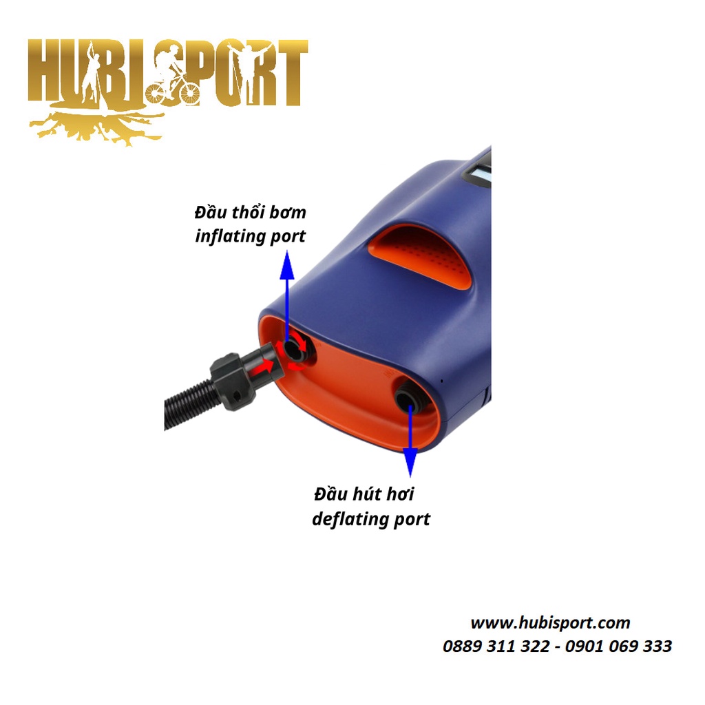 Bơm Điện Stermay Stermay HT 767 22 PSI Dùng Cho SUP/ Thuyền Bơm Hơi
