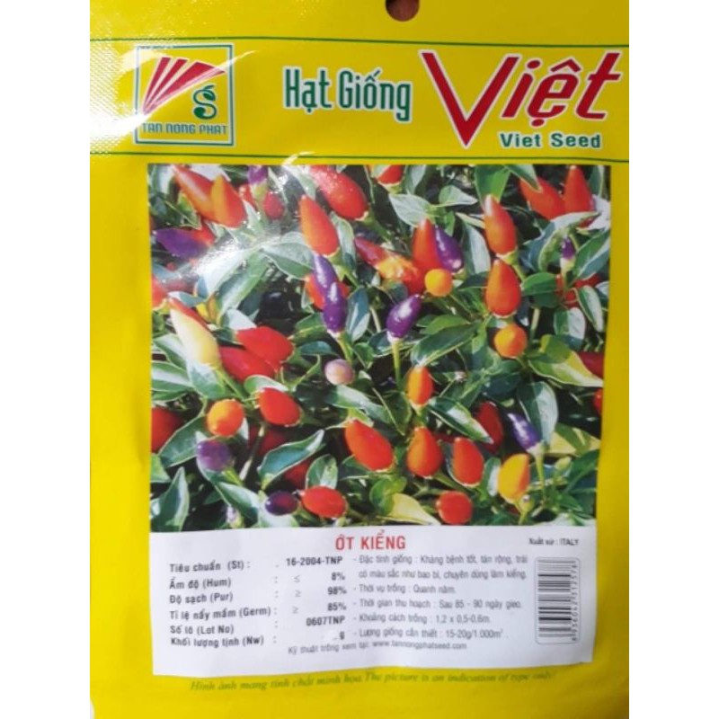 Combo 5 gói hạt giống 75k