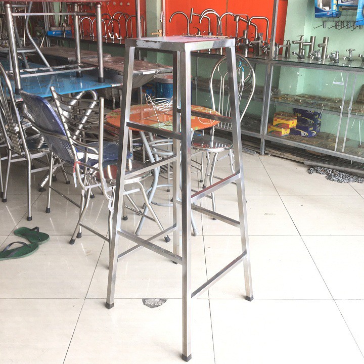 GHẾ THẮP NHANG VUÔNG INOX CAO 80cm - Mã: GN8025V-