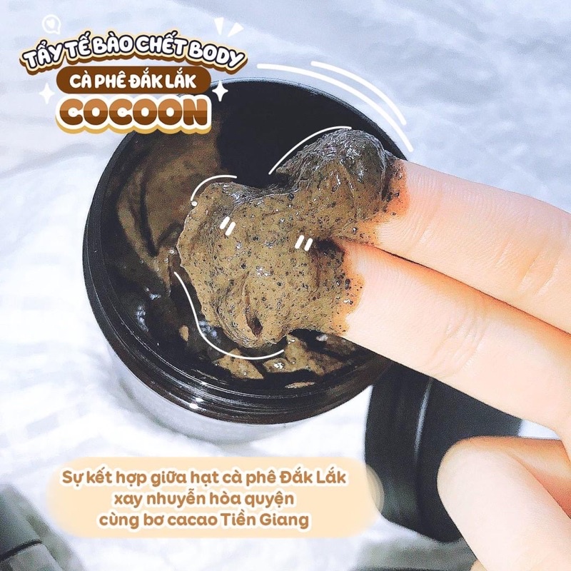 Tẩy Da Chết Cocoon Dak Lak Coffee Body Polish Từ Cà Phê Đak Lak 200ml