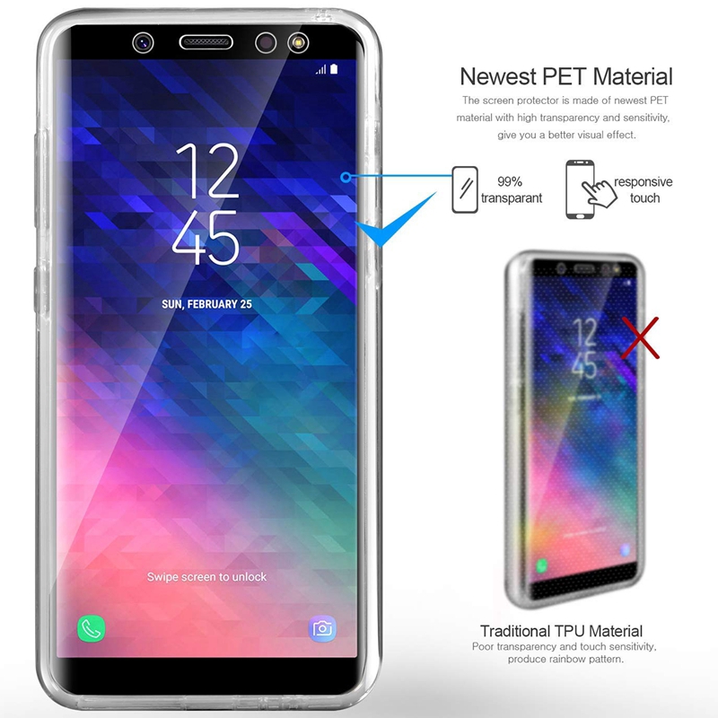 SAMSUNG Ốp Lưng Mềm Bảo Vệ 360 Độ Cho Samsung Galaxy J2 J3 J4 J5 J6 J7 J8 Pro Prime Plus 2018