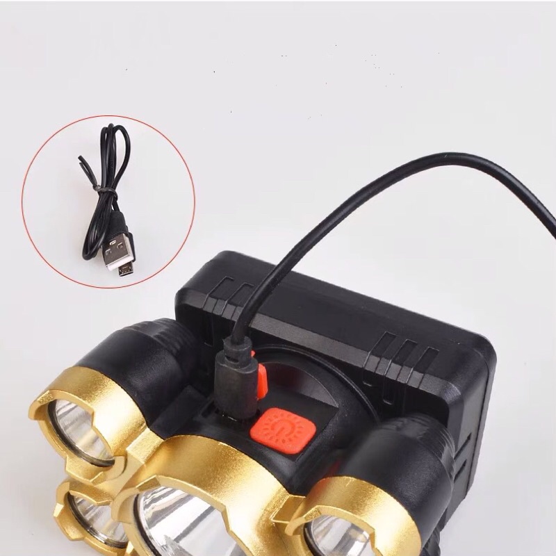 ĐÈN PIN ĐỘI ĐẦU 5 BÓNG SIÊU SÁNG