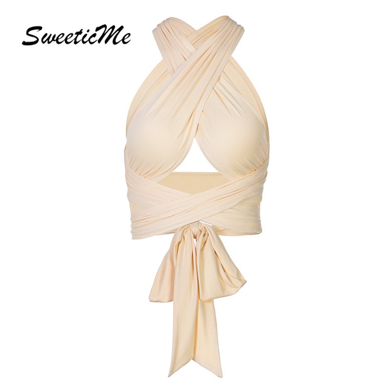 Áo sơ mi Sweeticme hai dây thiết kế quyến rũ mới dành cho nữ