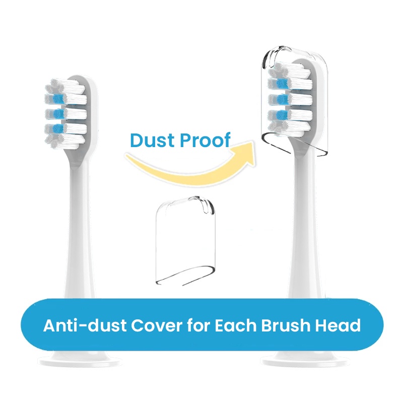 [Hàng mới về] Set 1/ 4 đầu bàn chải đánh răng điện thay thế mềm mại dành cho XIAOMI MIJIA T100/ T300/ T500/ T700