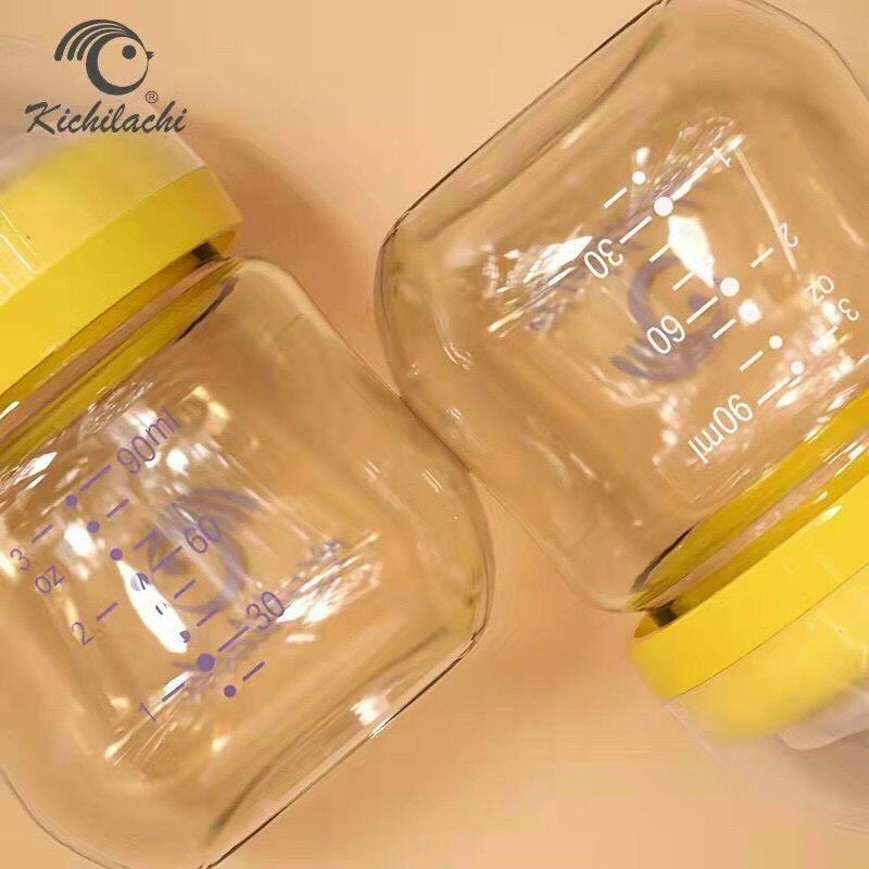 Bình sữa 90ml ppsu  cảm biến nhiệt kichilachi