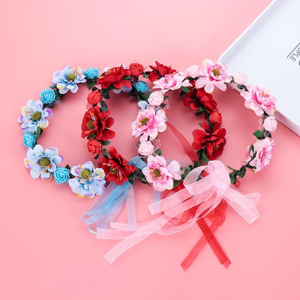 Vòng Hoa Hồng Trang Trí Tóc Cho Cô Dâu Ngày Cưới