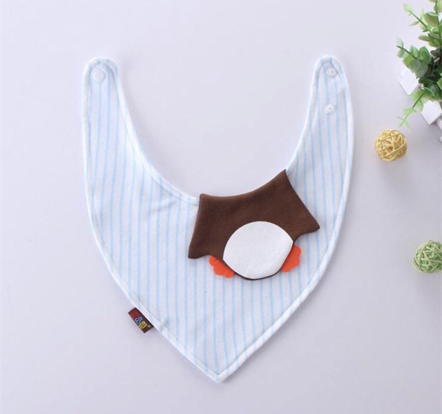 Yếm ăn dặm tam giác SKIDS hình thú ngộ nghĩnh cho bé