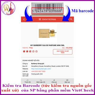 MINISIZE NƯỚC HOA MINI MY BURBERRY 5ML