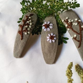 Kẹp tóc thêu tay handmade
