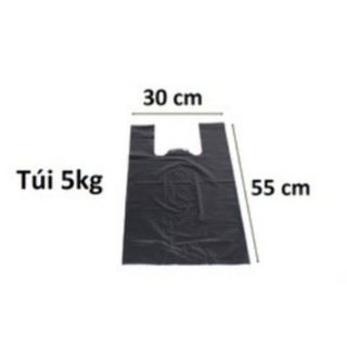 1 kg túi xốp đen 2 quai size 30 đựng 5kg