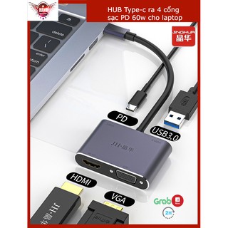 HUB USB TYPE-C 4 CỔNG JINGHUA Z343