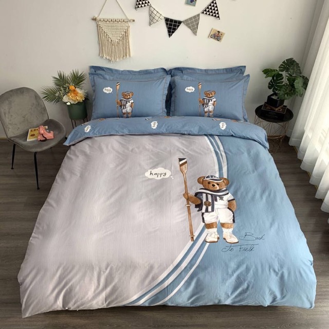 Bộ chăn ga gối cotton 100%