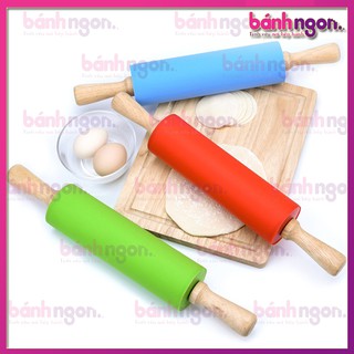 Cán Lăn Bột Silicon Chống Dính/Rolling Pin Pastry Mat 38cm